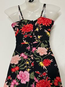 Pintresty Floral Print Mini Dress