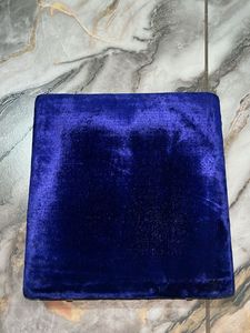Elegant Blue Velvet Jewellery Box