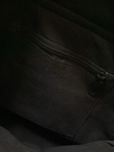 Stylish Black Backpack with Leaf Print