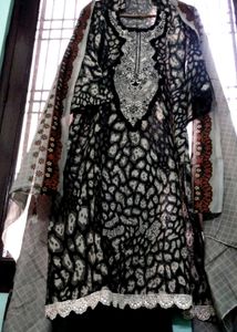 Brand New Black & Grey Pakistani Kurta Set