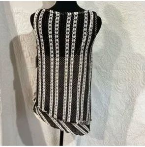 ZARA Knit Boho Striped Tank Top