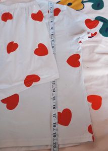 Heart Print Pajama Set