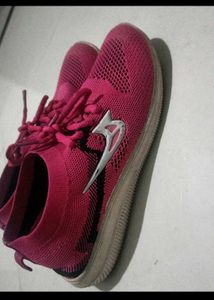 Pink Knit Sneakers