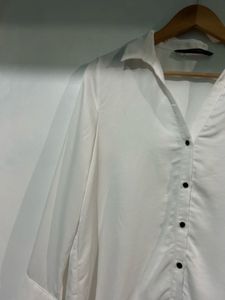 Zara satin shirt