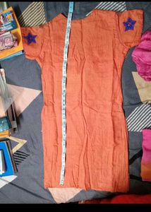 Beautiful Orange &amp; Pink Kurta Set