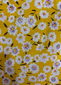 Yellow Floral Mini Dress- free delivery