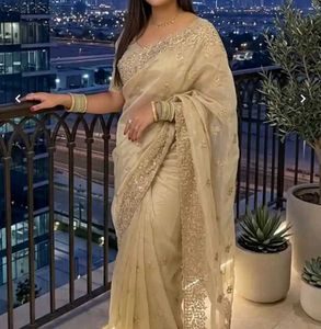 Elegant Embroidered Saree