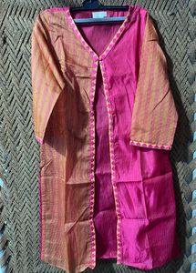 Elegant Pink &amp; Orange Kurta