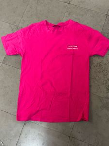 Vibrant Pink Graphic T-Shirt