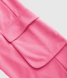 Pink Cargo Sweatpants