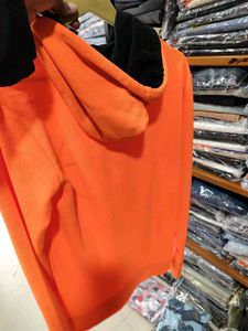 Men's Orange Graphic Hoodie