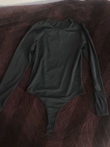 BUNDLE | Bershka Acid Wash Jeans + Black Bodysuit