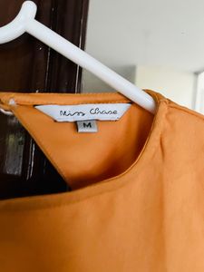 Slit Backless Gown With Lining Miss Chase