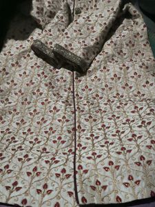 Embroidered Sherwani only Jacket noreturn norefund
