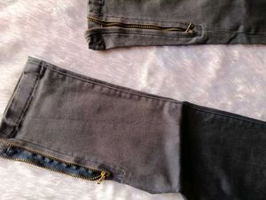 Fame Forever Women's Grey Skinny Fit Jeans | Waist