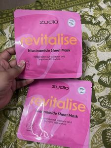 Zudio Revitalise Niacinamide Sheet Masks (2 Pcs)