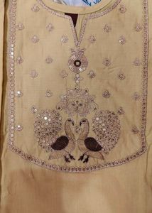 Yellow Kurta Set with Printed Dupatta