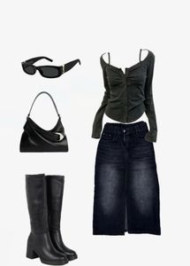 Dark Wash Denim Skirt
