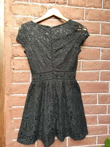 Elegant Black Lace Dress