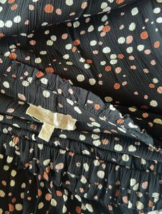 Black Polka Dot Midi Dress
