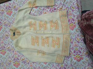 Wool Blend Cardigan - Unique Design