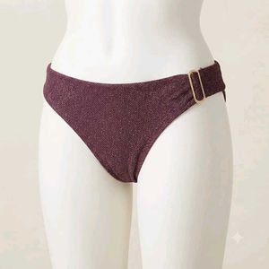 Sparkly 🥰Bikini Bottom with Buckle Detail