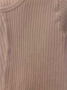 Ribbed Tie-Front Long Sleeve Top