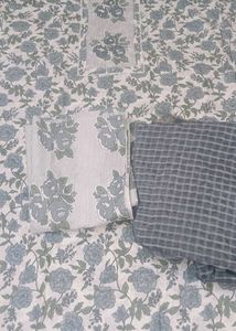 unstitched suit cotton with stylish duppata