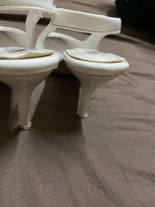 Zara White Slingback Flats