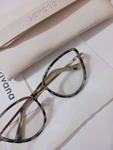 Leopard print plain eyeglasses