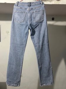 High Waisted Straight Denim
