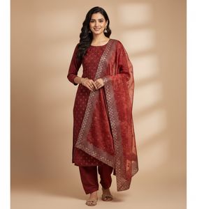 Elegant Maroon Salwar Kameez