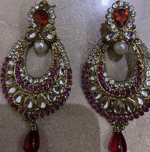 Beautiful Pink-Colored Earrings (No brand)