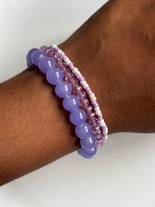 Stackable Beaded Bracelets Set