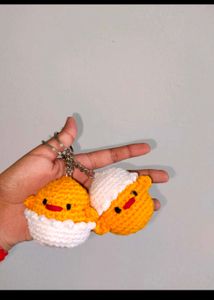 Restocked !! Crochet Cute Chicks Keychain 🐣