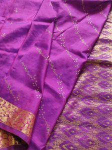 Beautiful Purple kanchipuram Silk Saree