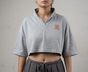 Grey Teddy Bear Polo Shirt