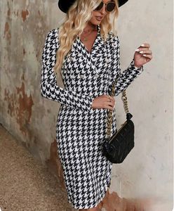 Houndstooth Blazer Dress