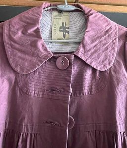 “Mauve Peter Pan Collar Tunic"