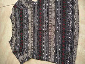 Boho Elephant Print Top