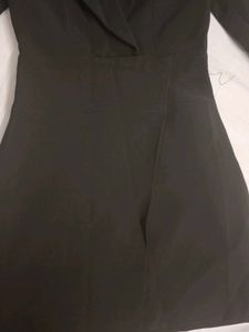 Chic Black Blazer Dress