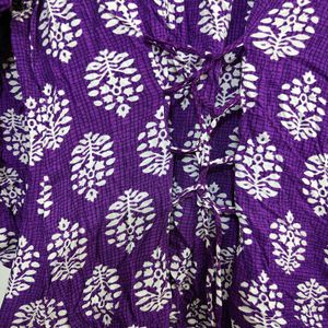 Stylish Purple Printed Kurti