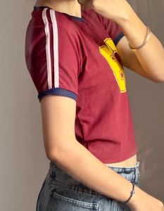Retro Graphic Crop Top
