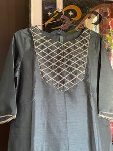 Stylish Grey Kurta set
