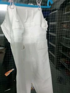 White High-Waisted Button Fly Jeans