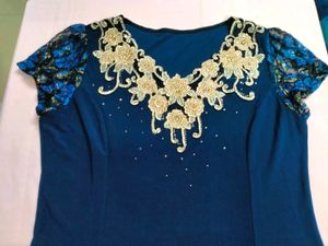 Royal blue Kurti (Party Wear) Brand New