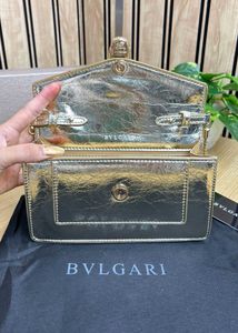 Bvlgari Gold Serpenti Crossbody Bag
