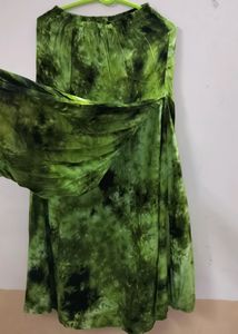 Green Tie Due Skirt