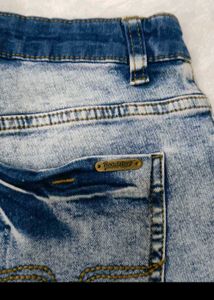 Distressed Denim Shorts