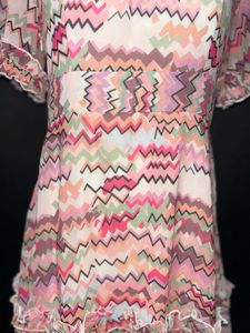 Chic Geometric Print Midi Dress